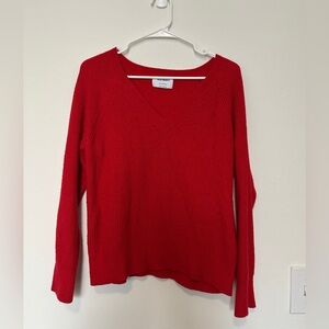 OLD NAVY • Red Knit V-neck Sweater❤️